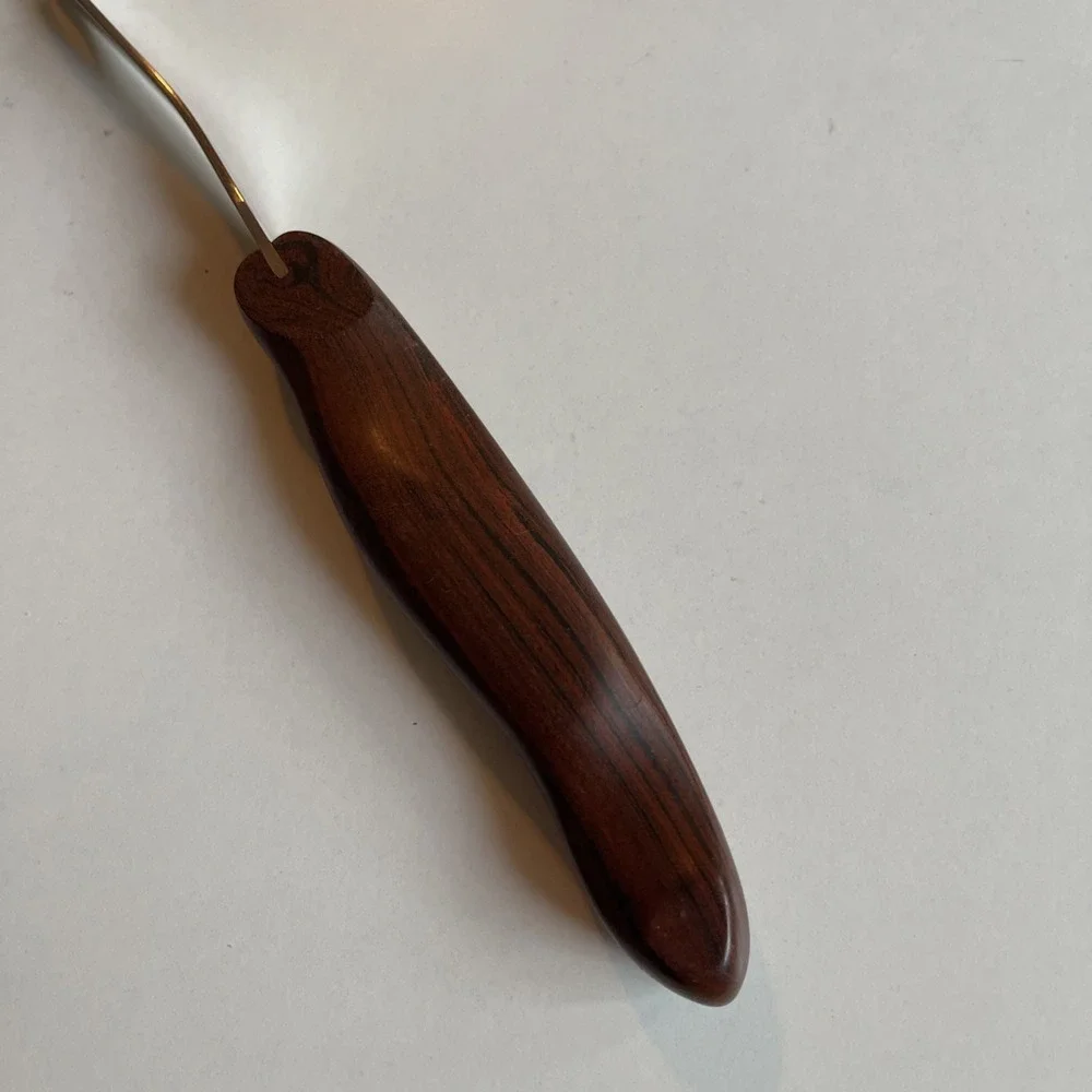 Vintage‎ CUTCO #26 Brown Composite Handle Meat Carving Turning Fork
